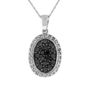 BLACK DIAMOND & DIA PENDANT