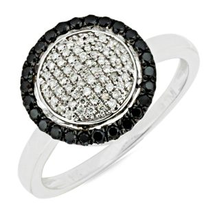 BLACK DIAMOND & DIAMOND RING