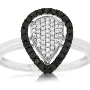 BLACK DIAMOND & DIAMOND RING