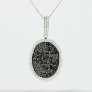 BLACK DIAMOND & DIA PENDANT