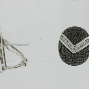 DIAMOND&BLACK DIAMOND EARRING