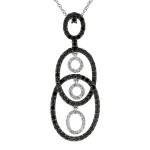 BLACK DIAMOND & DIA PENDANT