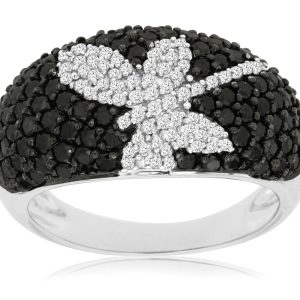 BLACK DIAMOND & DIAMOND RING