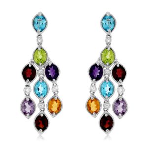 DIAMOND & SEMI PRECIOUS EARRNG