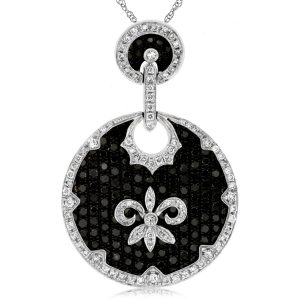 BLACK DIAMOND & DIA PENDANT