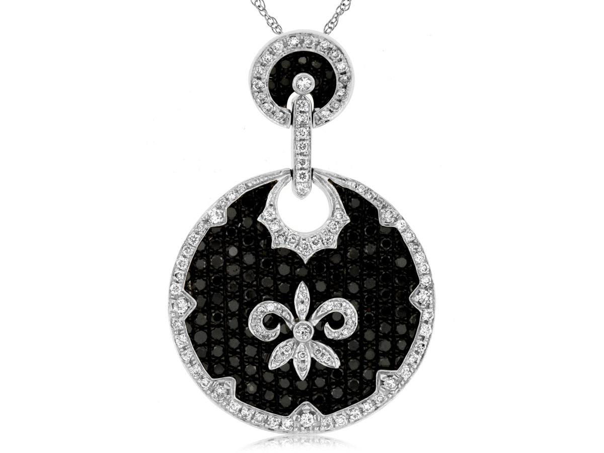 BLACK DIAMOND & DIA PENDANT