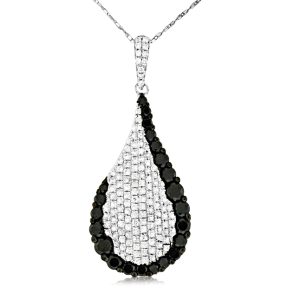 BLACK DIAMOND & DIA PENDANT