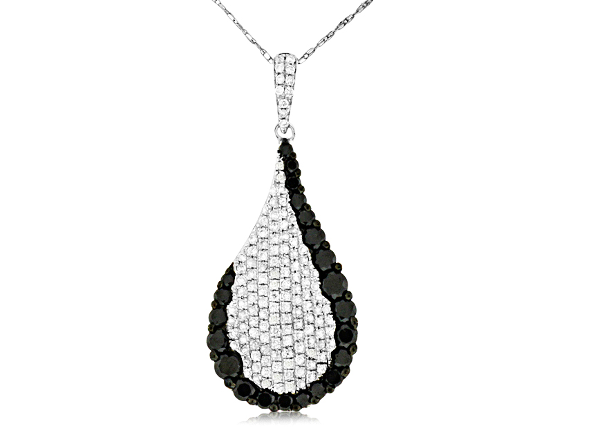 BLACK DIAMOND & DIA PENDANT