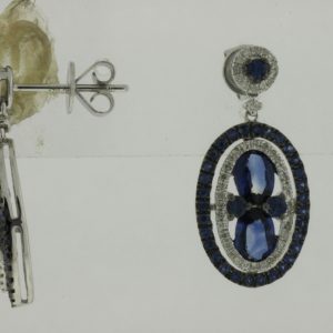 SAPPHIRE & DIAMOND EARRING