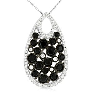 BLACK DIAMOND & DIA PENDANT
