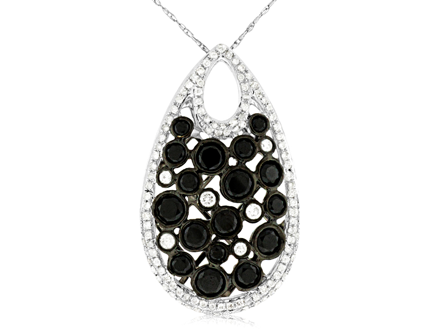 BLACK DIAMOND & DIA PENDANT