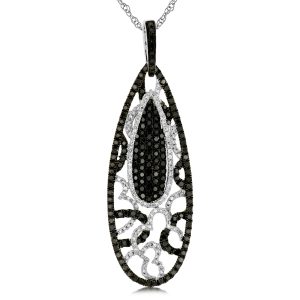 BLACK DIAMOND & DIA PENDANT