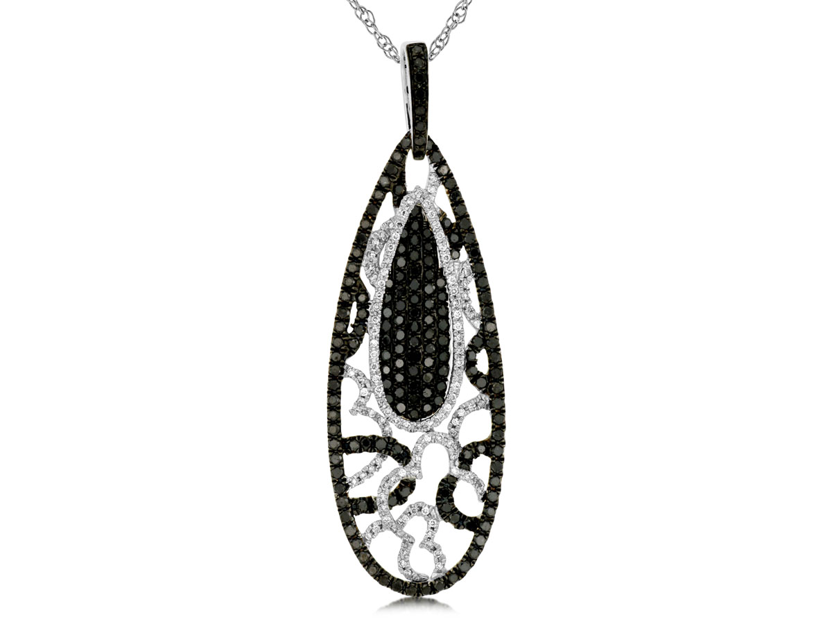 BLACK DIAMOND & DIA PENDANT