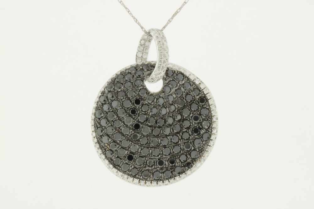 BLACK DIAMOND & DIA PENDANT
