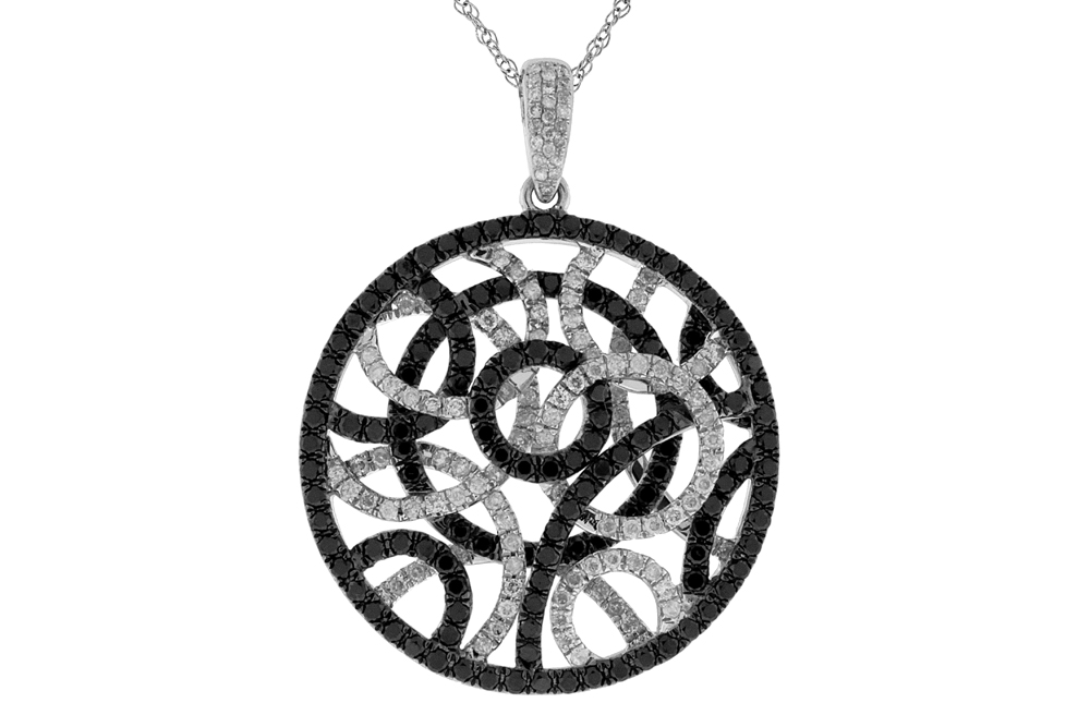 BLACK DIAMOND & DIA PENDANT