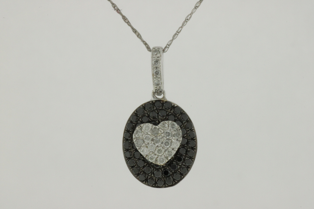 BLACK DIAMOND & DIA PENDANT