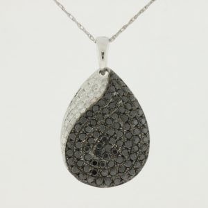 BLACK DIAMOND & DIA PENDANT