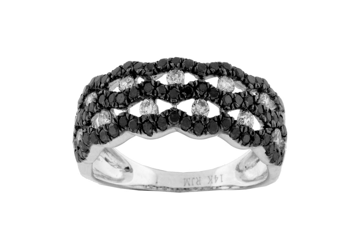 BLACK DIAMOND & DIAMOND RING