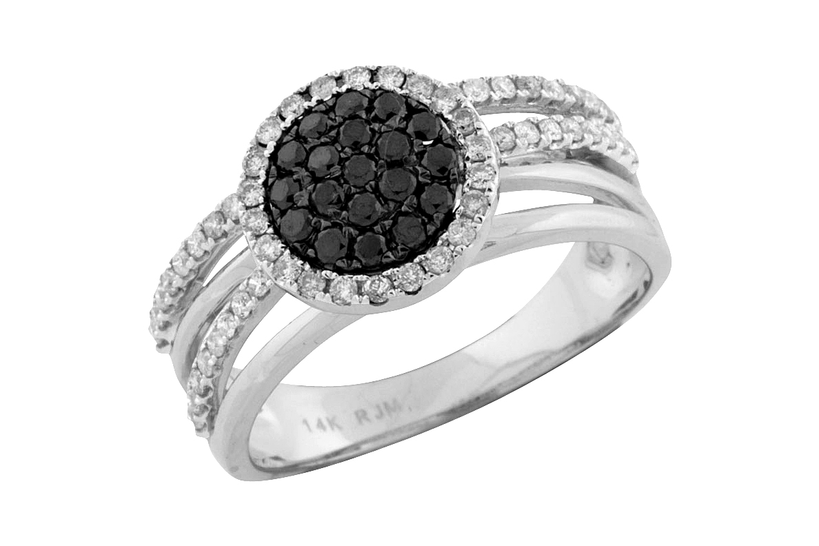 BLACK DIAMOND & DIAMOND RING