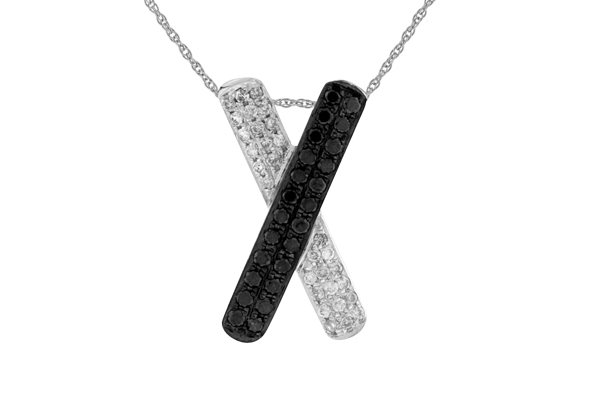 BLACK DIAMOND & DIA PENDANT