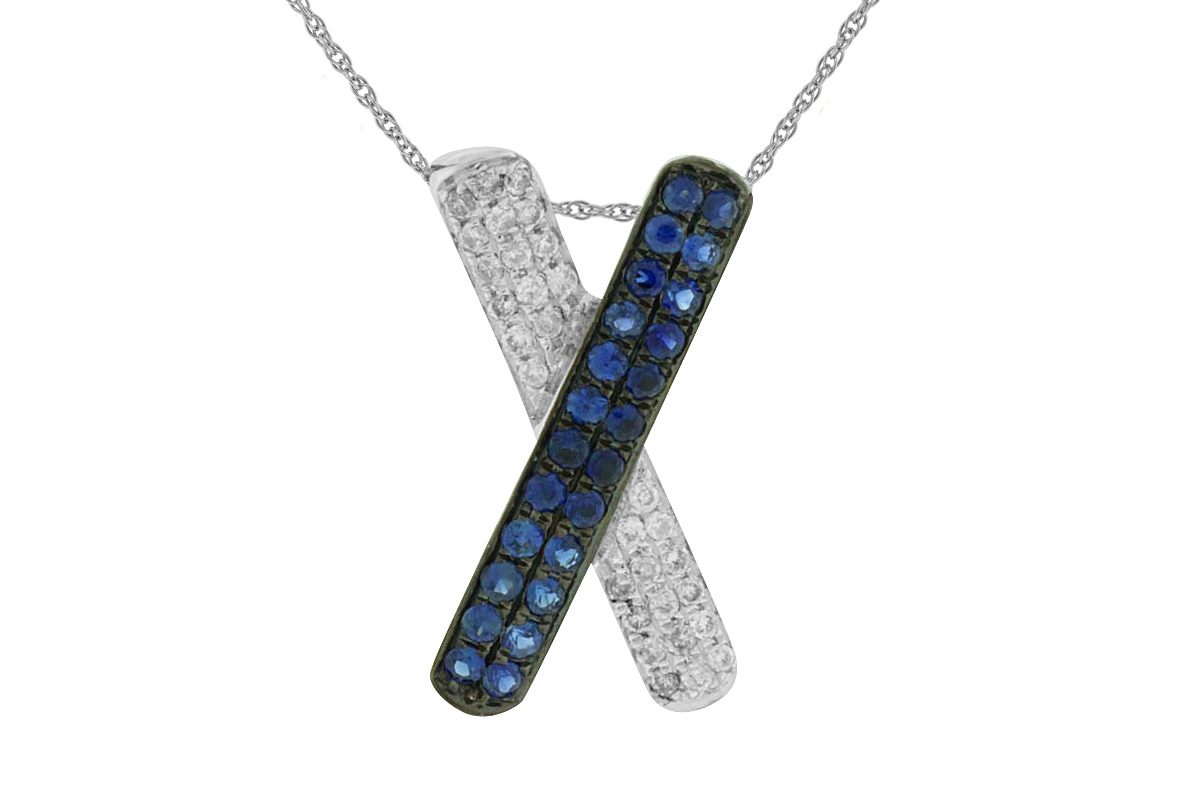 SAPPHIRE & DIAMOND PENDANT