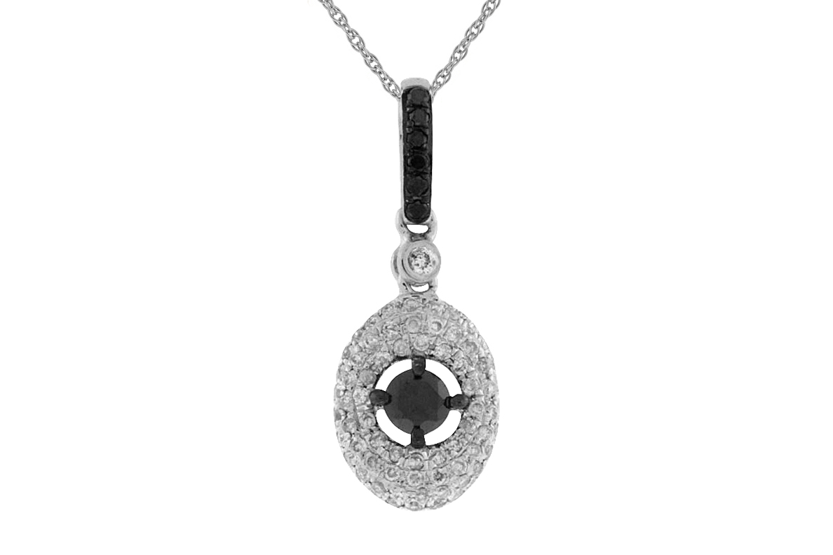 BLACK DIAMOND & DIA PENDANT