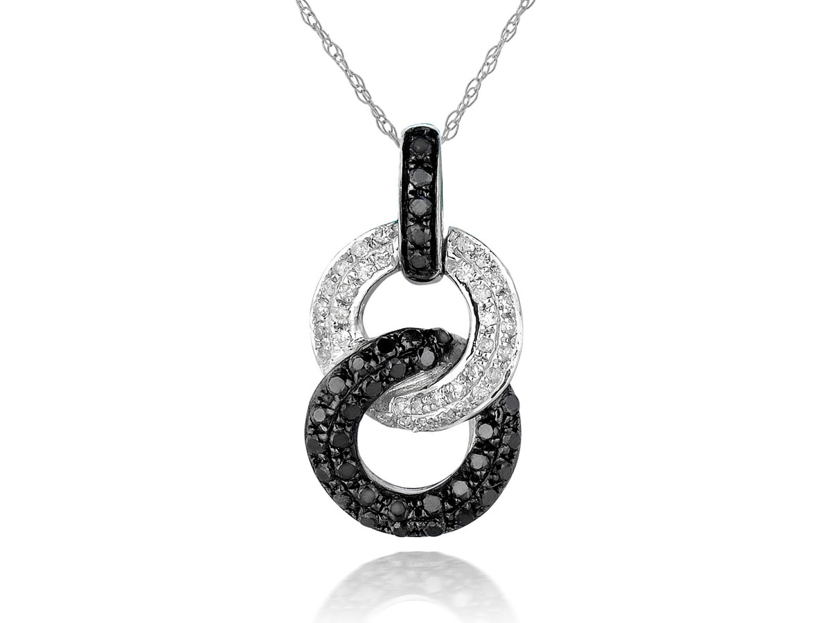 BLACK DIAMOND & DIA PENDANT