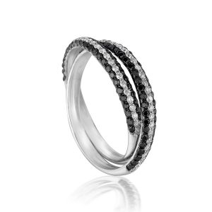 BLACK DIAMOND & DIAMOND RING