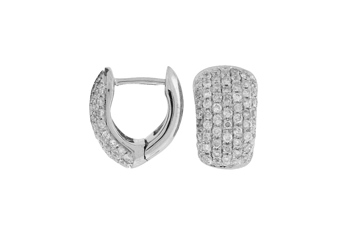 DIAMOND PAVE HOOPS 12MM
