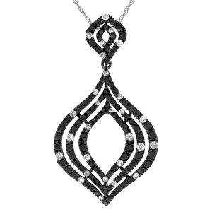 BLACK DIAMOND & DIA PENDANT