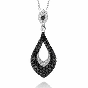 BLACK DIAMOND & DIA PENDANT
