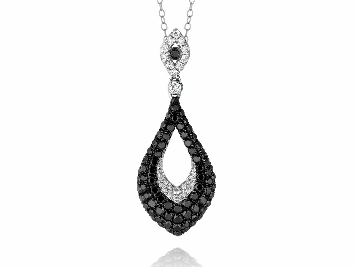 BLACK DIAMOND & DIA PENDANT