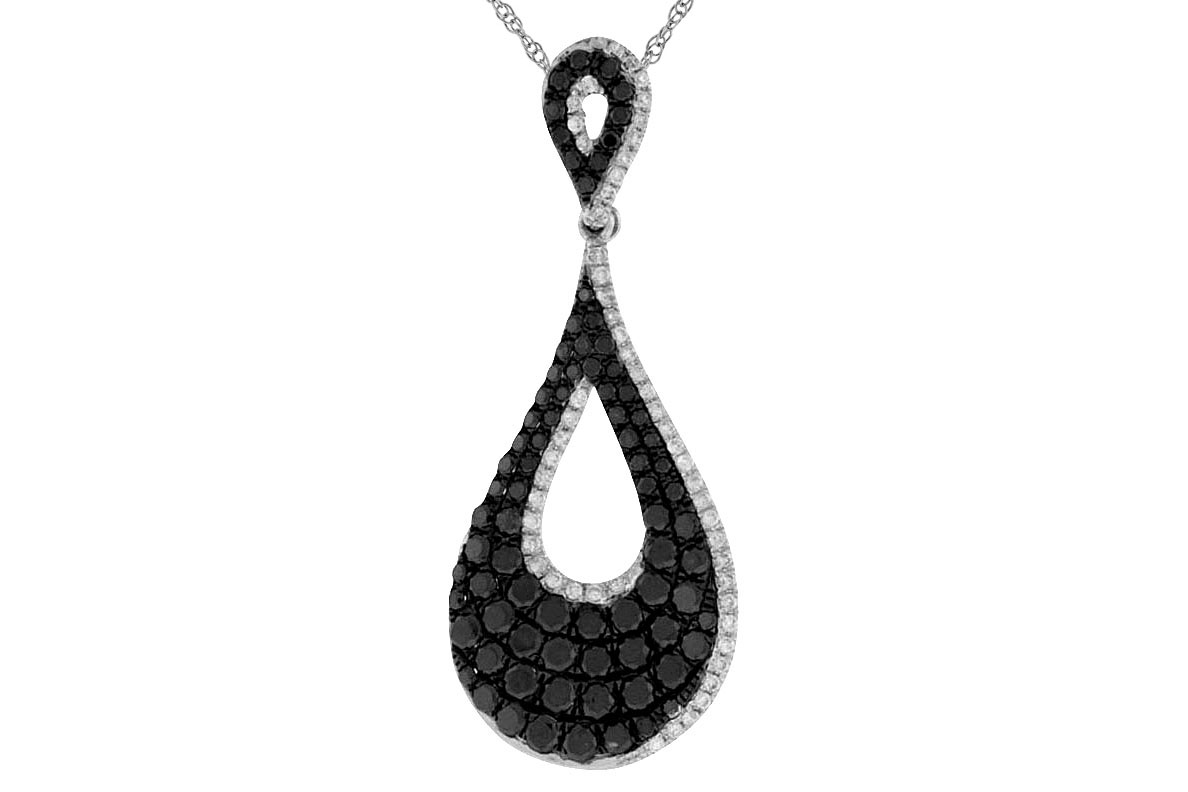 DIAMON & BLACK DIA PENDANT
