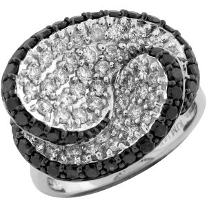 BLACK DIAMOND & DIAMOND RING