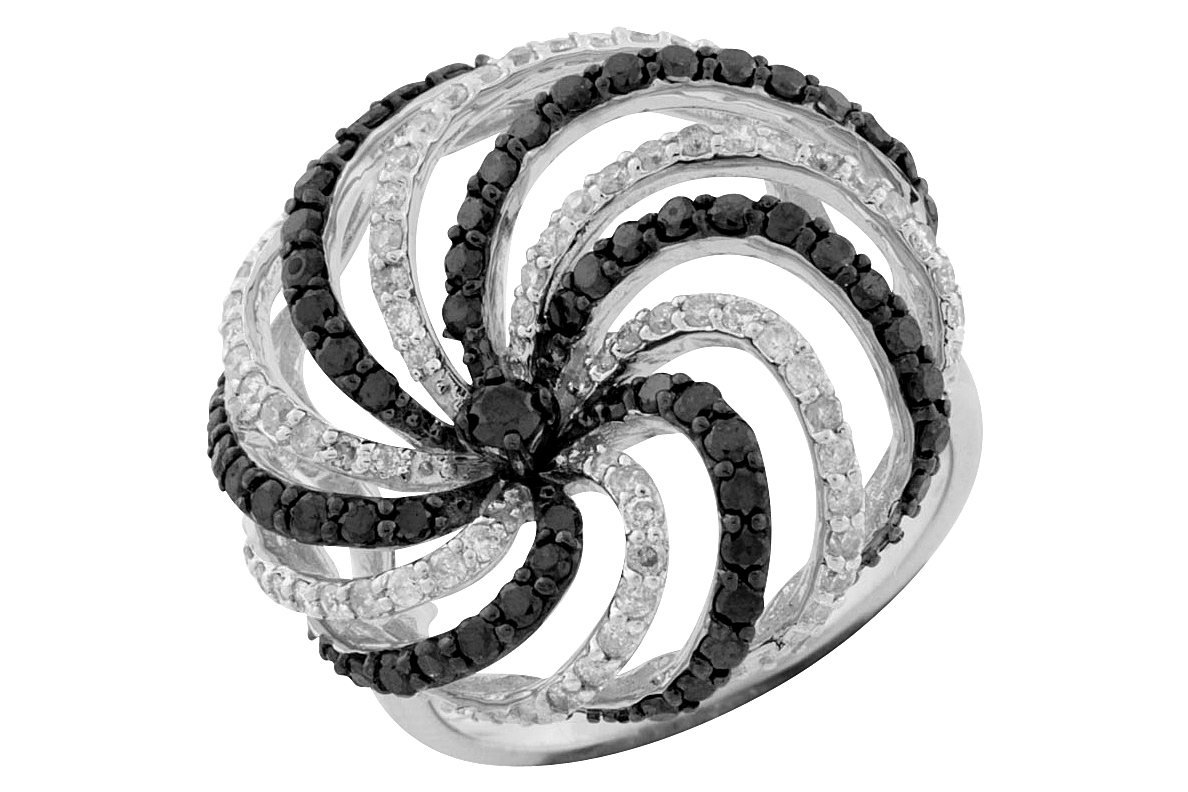 BLACK DIAMOND & DIAMOND RING
