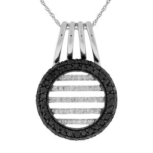 BLACK DIAMOND & DIA PENDANT