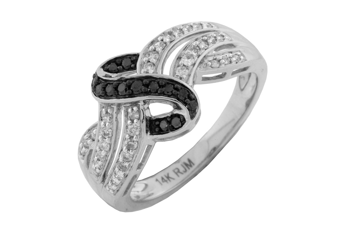 BLACK DIAMOND & DIAMOND RING