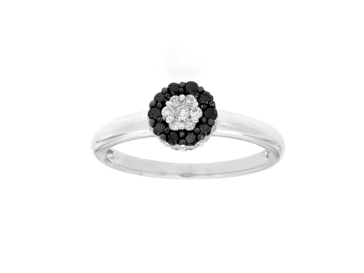 BLACK DIAMOND & DIAMOND RING