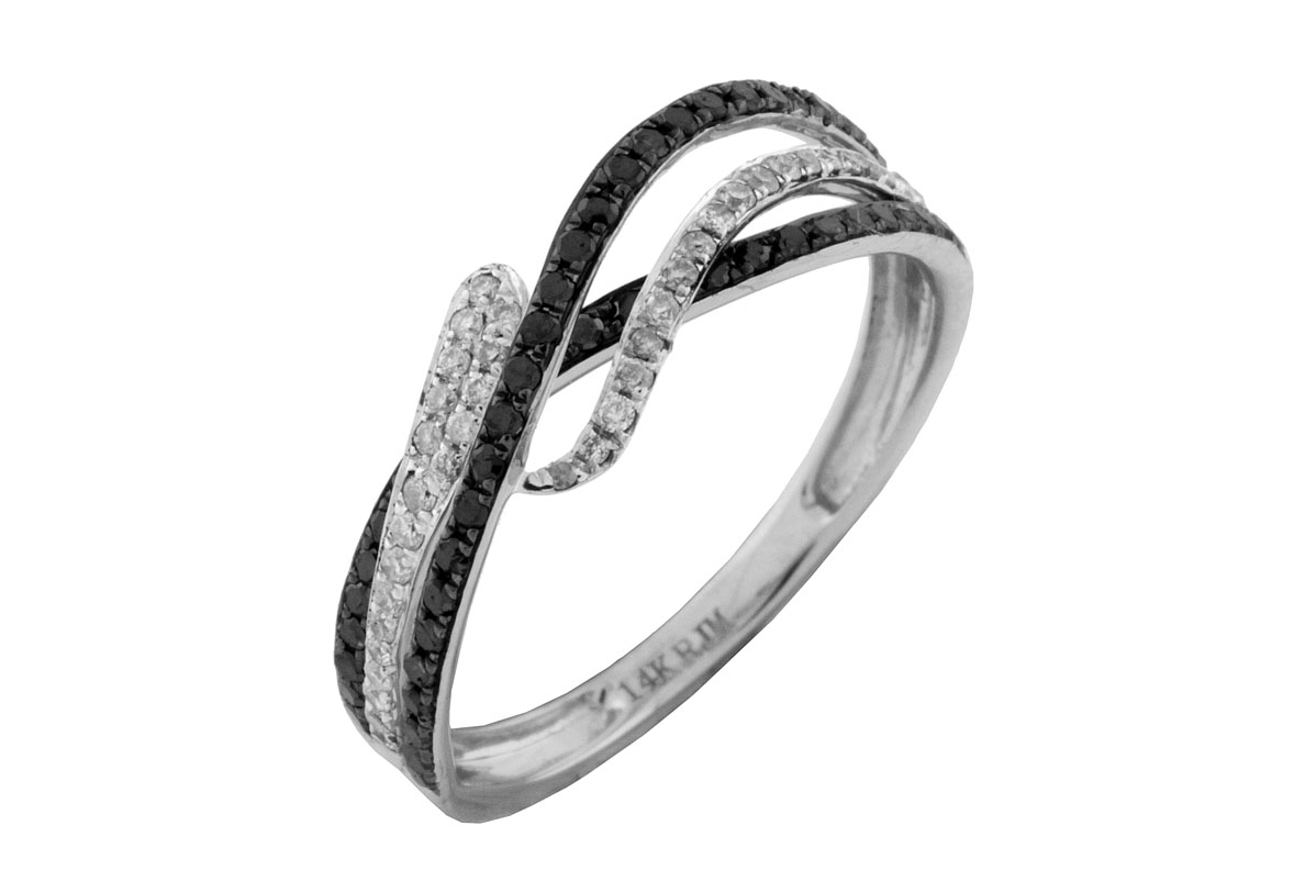 BLACK DIAMOND & DIAMOND RING