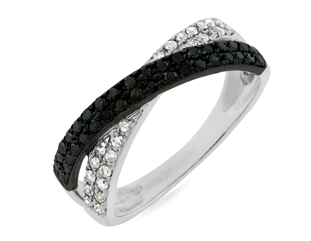 BLACK DIAMOND & DIAMOND RING