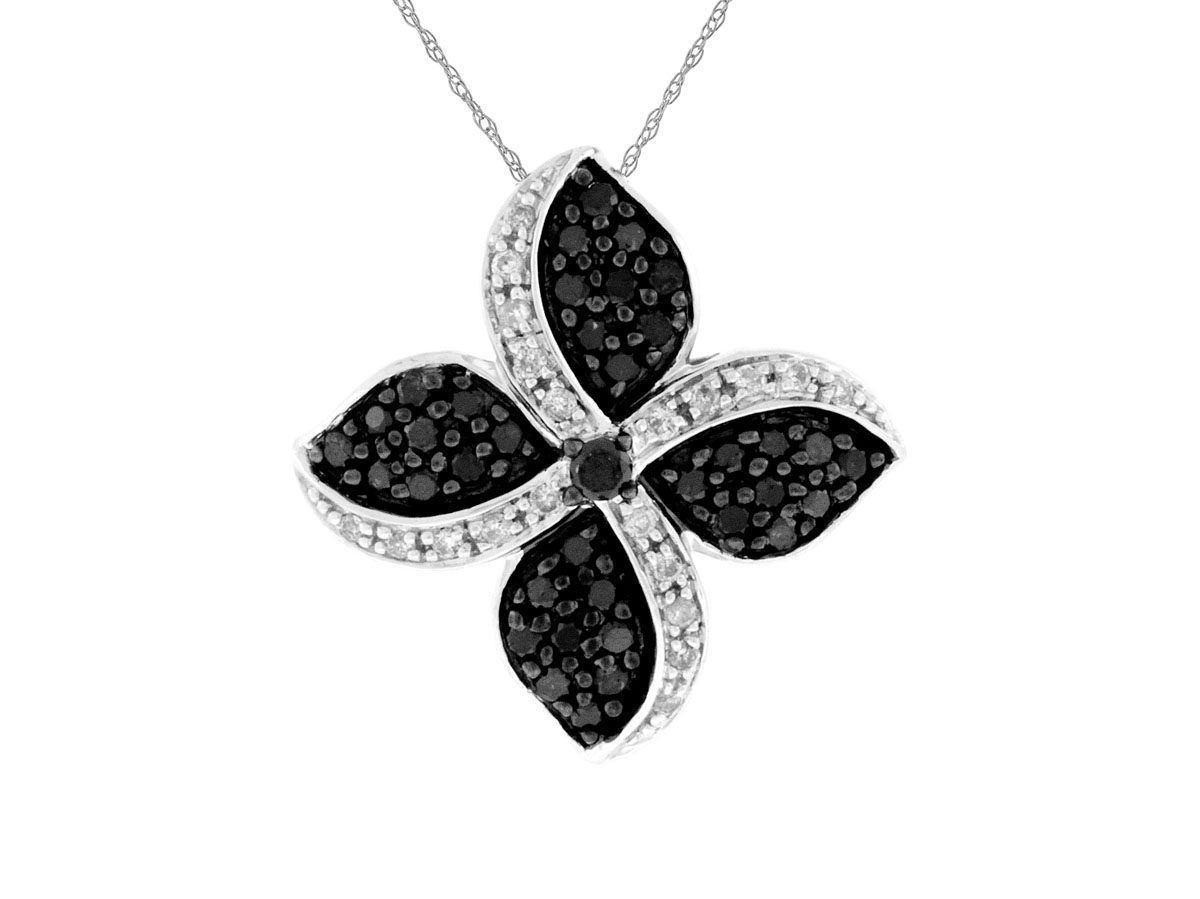 DIAMOND &BLACK DIAMOND PENDANT