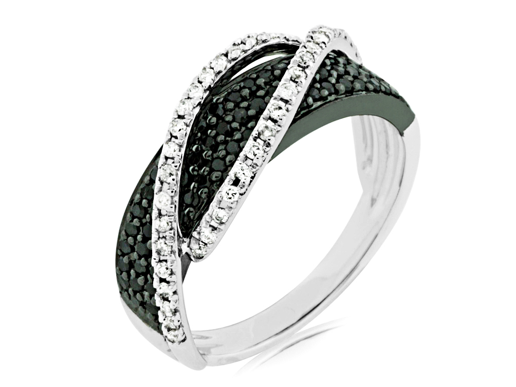 DIA & BLACK DIA WEDDING RING
