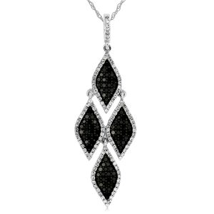 DIAMOND &BLACK DIAMOND PENDANT