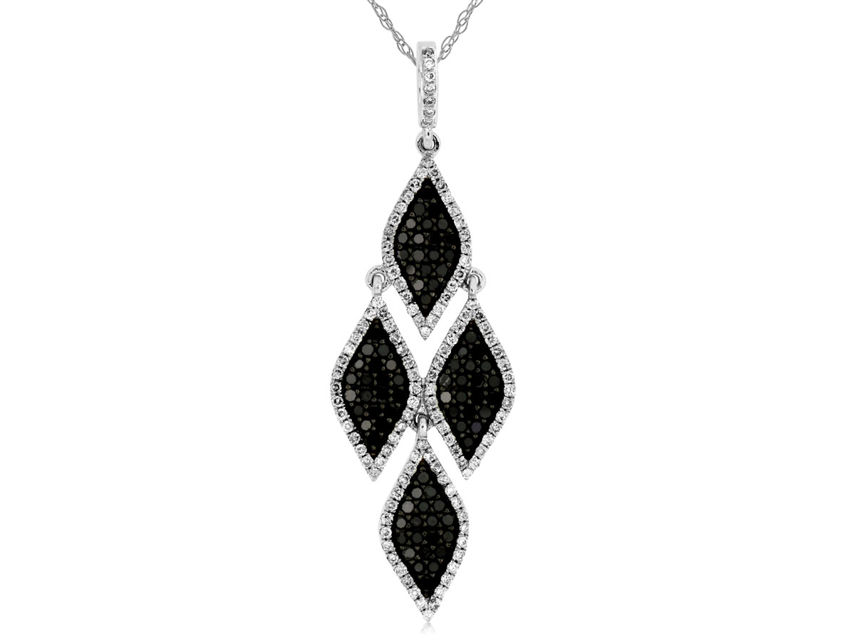 DIAMOND &BLACK DIAMOND PENDANT