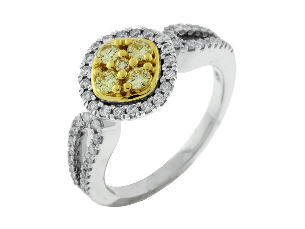YELLOW DIAMOND & DIAMOND RING