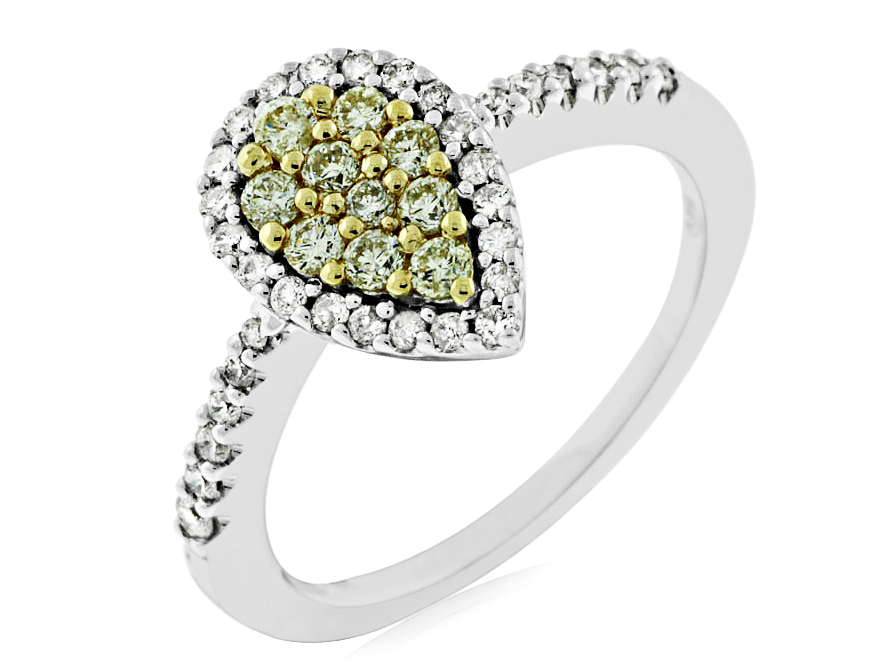YELLOW DIAMOND & DIAMOND RING
