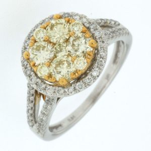 YELLOW DIAMOND & DIAMOND RING