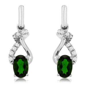 RUSSALITE & DIAMOND EARRING
