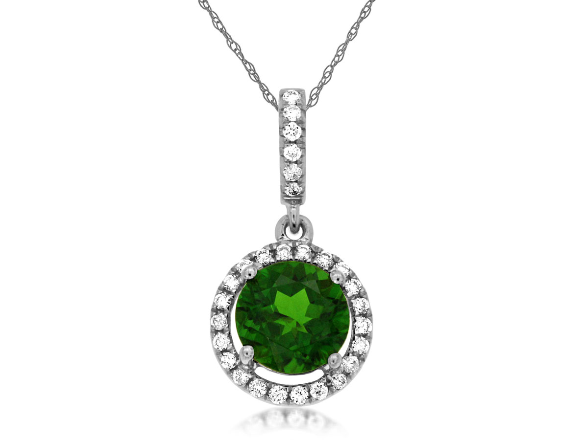 RUSSALITE & DIAMOND PENDANT