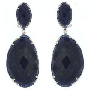 DIM &SAPPHIRE&SODALITE EARRING